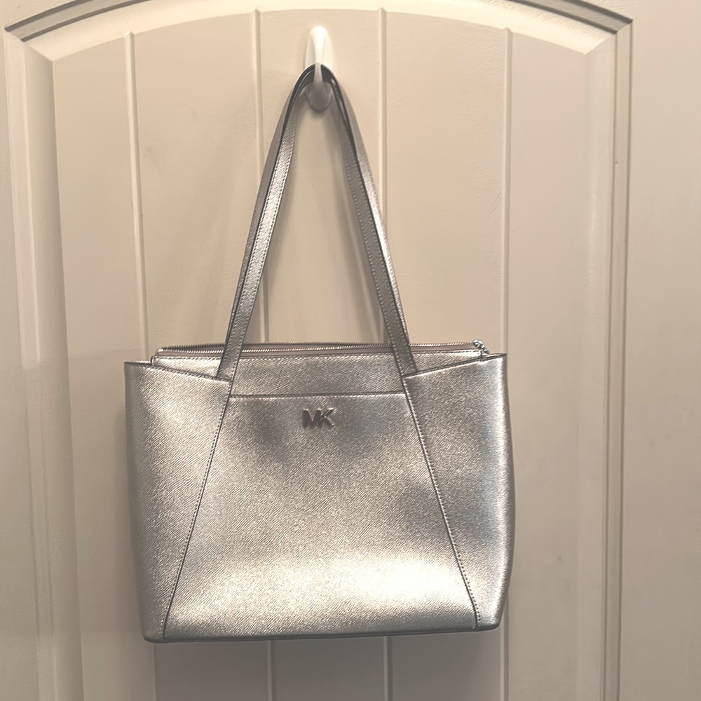 Shimmery silver, Michael Kors purse